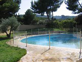 Cloture Piscine Verre